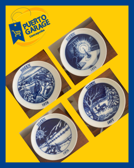 4 platos decorativos