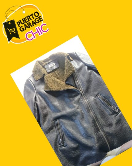 Chaqueta ecocuero con chiporro Basement