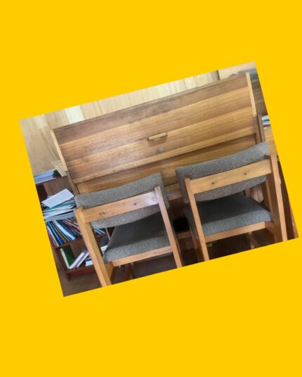 2 Set de 1 mueble con 2 sillas