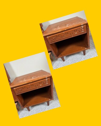 2 Veladores de madera