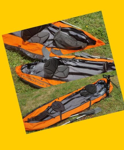 Kayak inflable para 2 personas con 2 remos e inflador Bestway