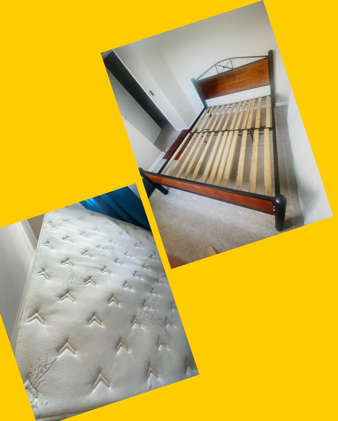 Cama de 2P con colchón Rosen