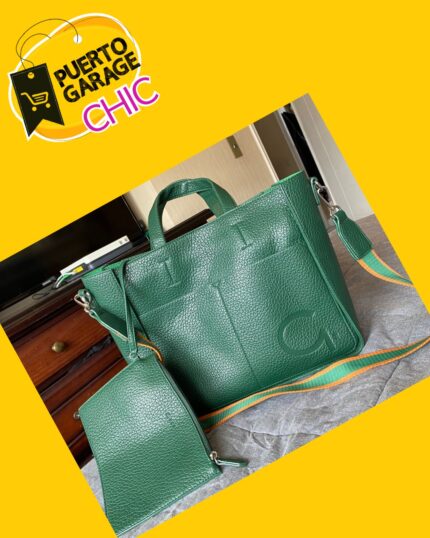 Cartera verde Gacel