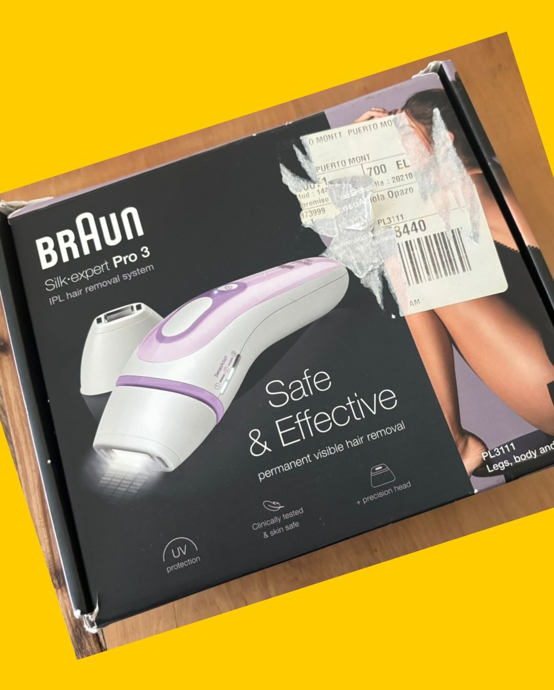 Depiladora láser luz pulsada Braun