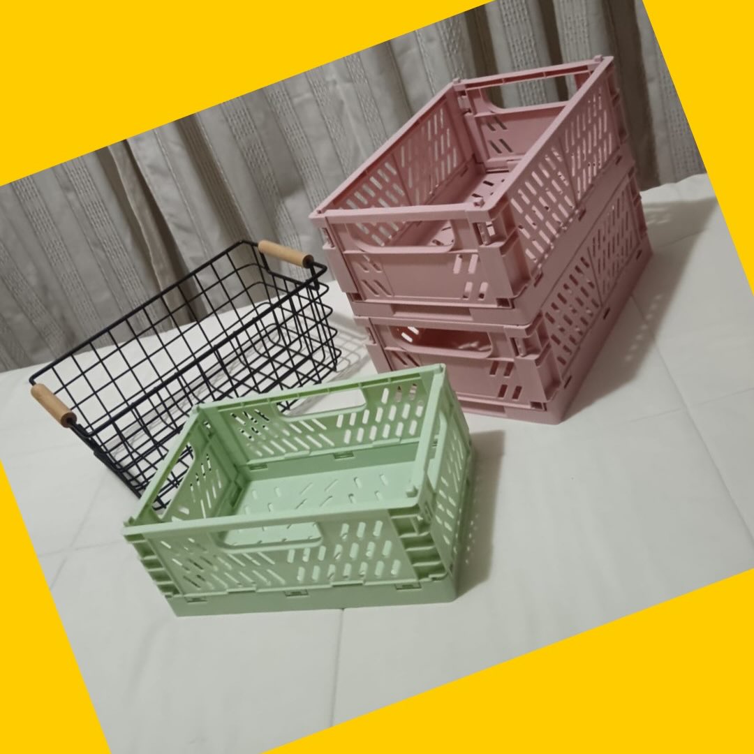 Set de 4 cajas organizadoras (3 apilables)