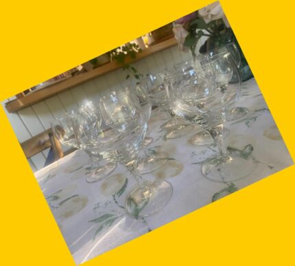 12 copas de cristal Gioto