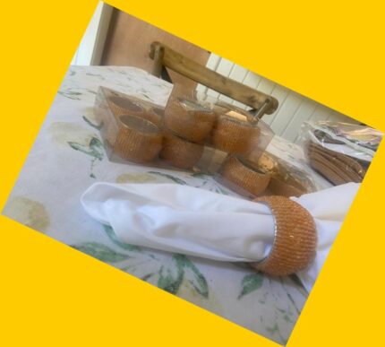 12 Porta servilletas naranjo