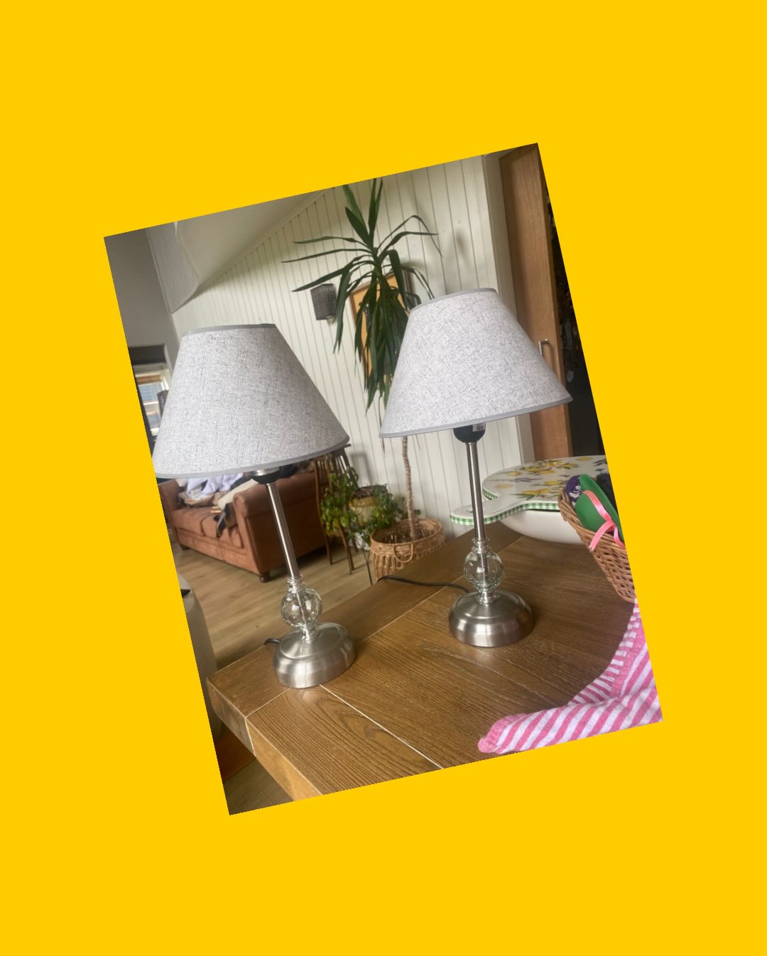 2 Lámpara de velador Homy