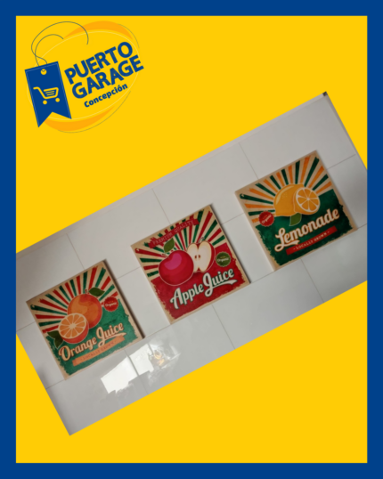 Set 3 cuadros cocina