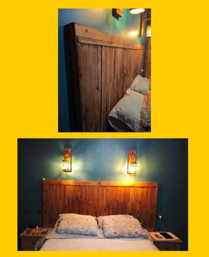 Respaldo de cama y apliques