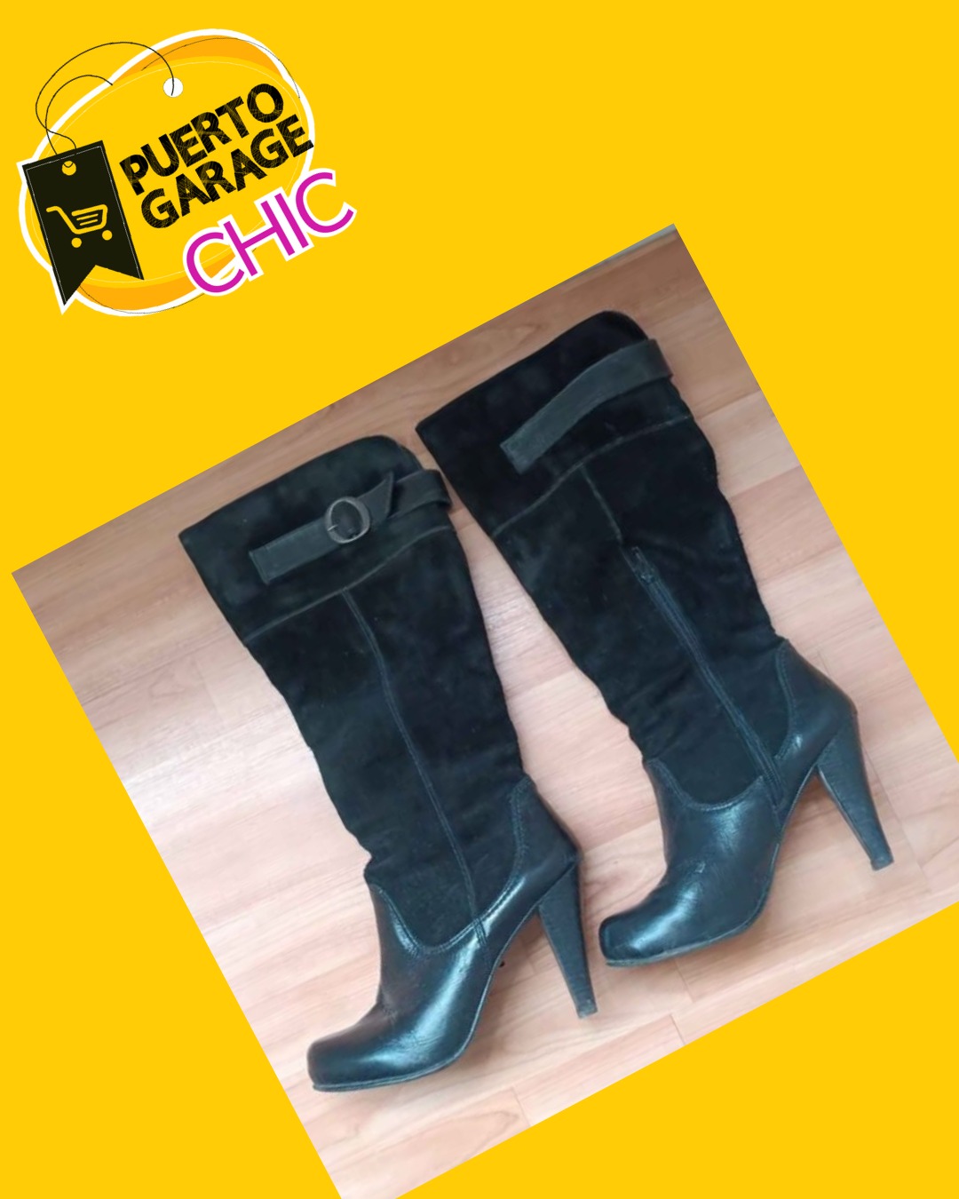 Botas largas negras Lorentinos