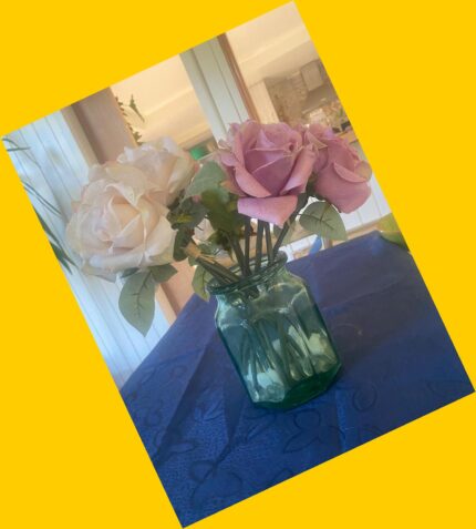 Centro de mesa (florero + flores)