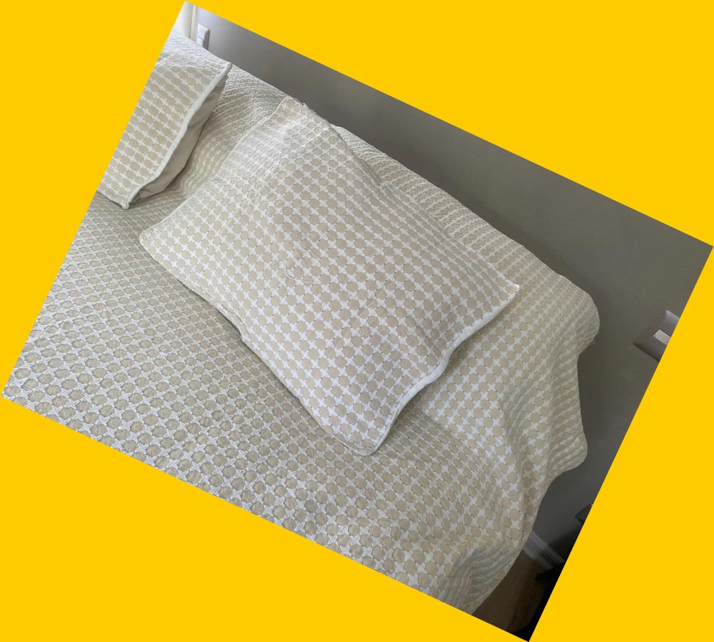 Cubrecama King con 2 fundas de almohada Casa ideas