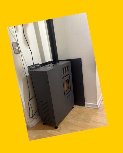 Estufa a pellet con 2 mts de caño Alcázar