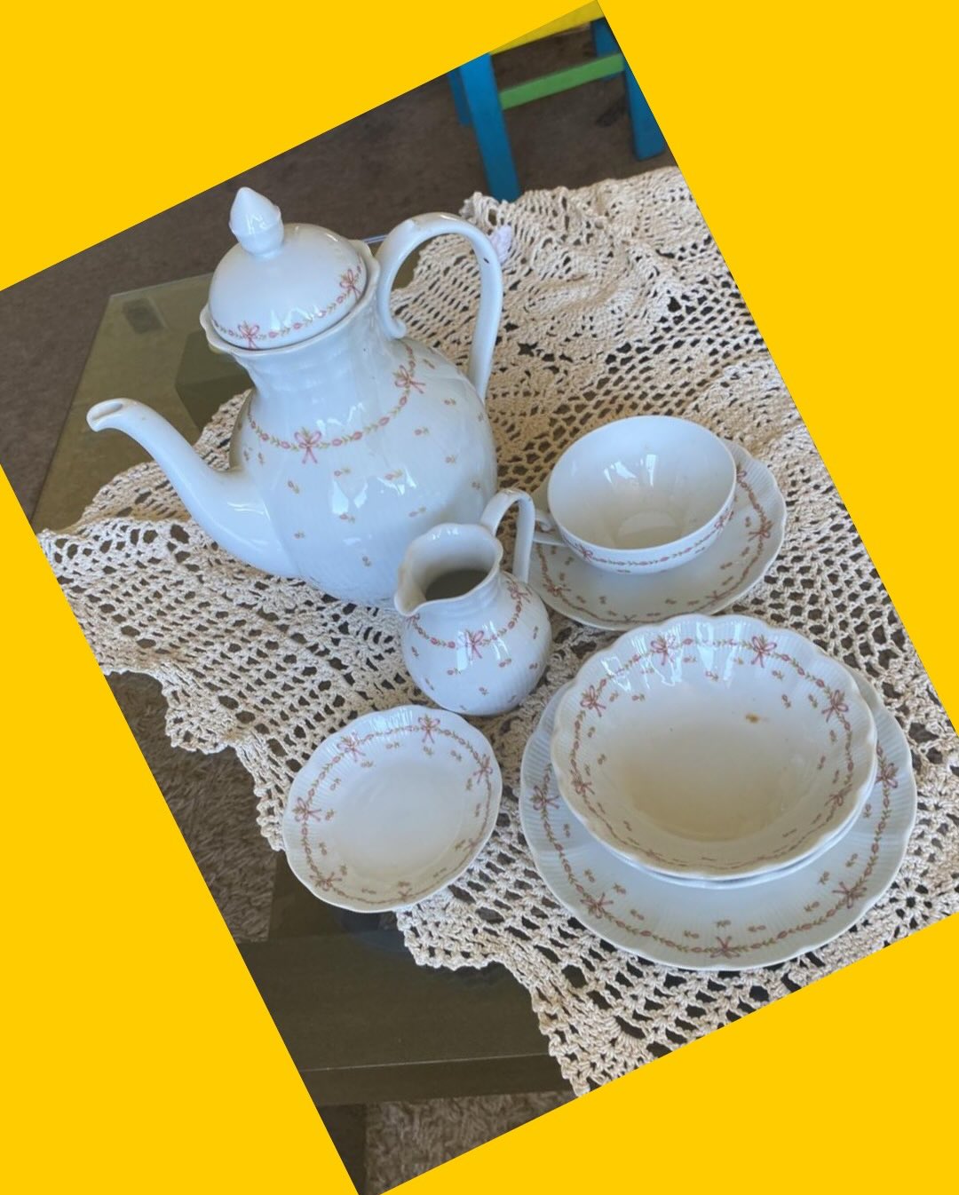 Juego de te loza Florencia
