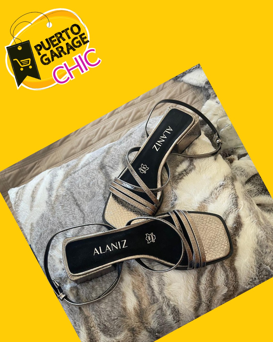Sandalias metálicas Alaniz