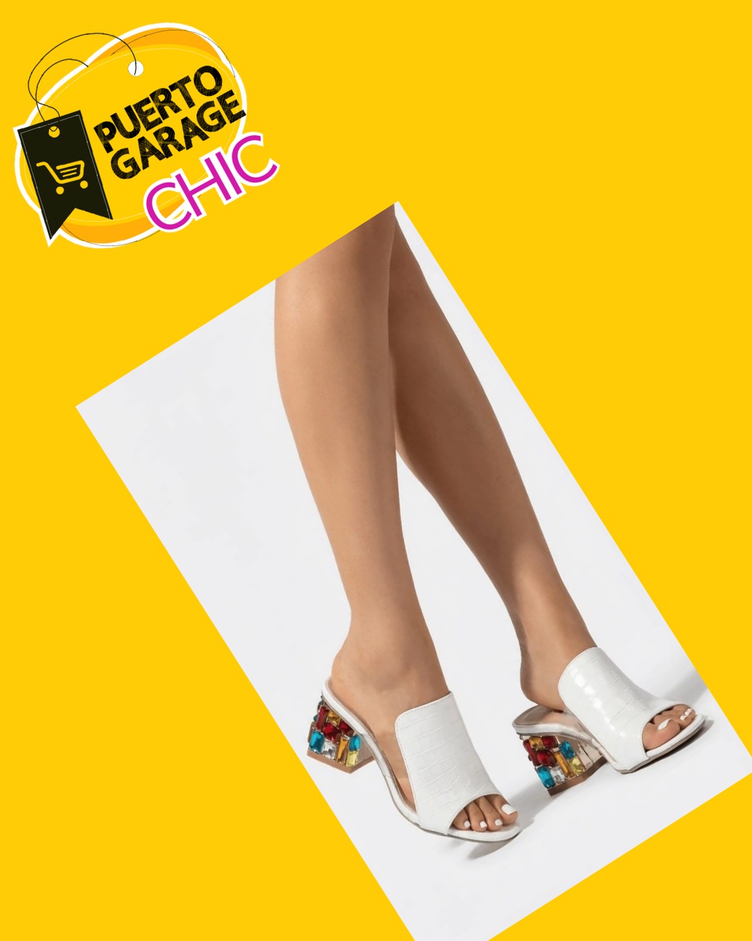 Sandalias Mules blancas Hengsong