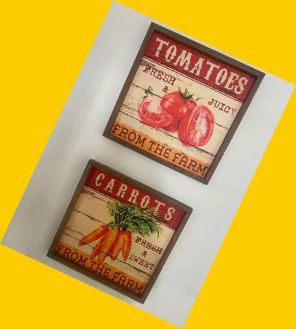 Set de 2 cuadros de cocina