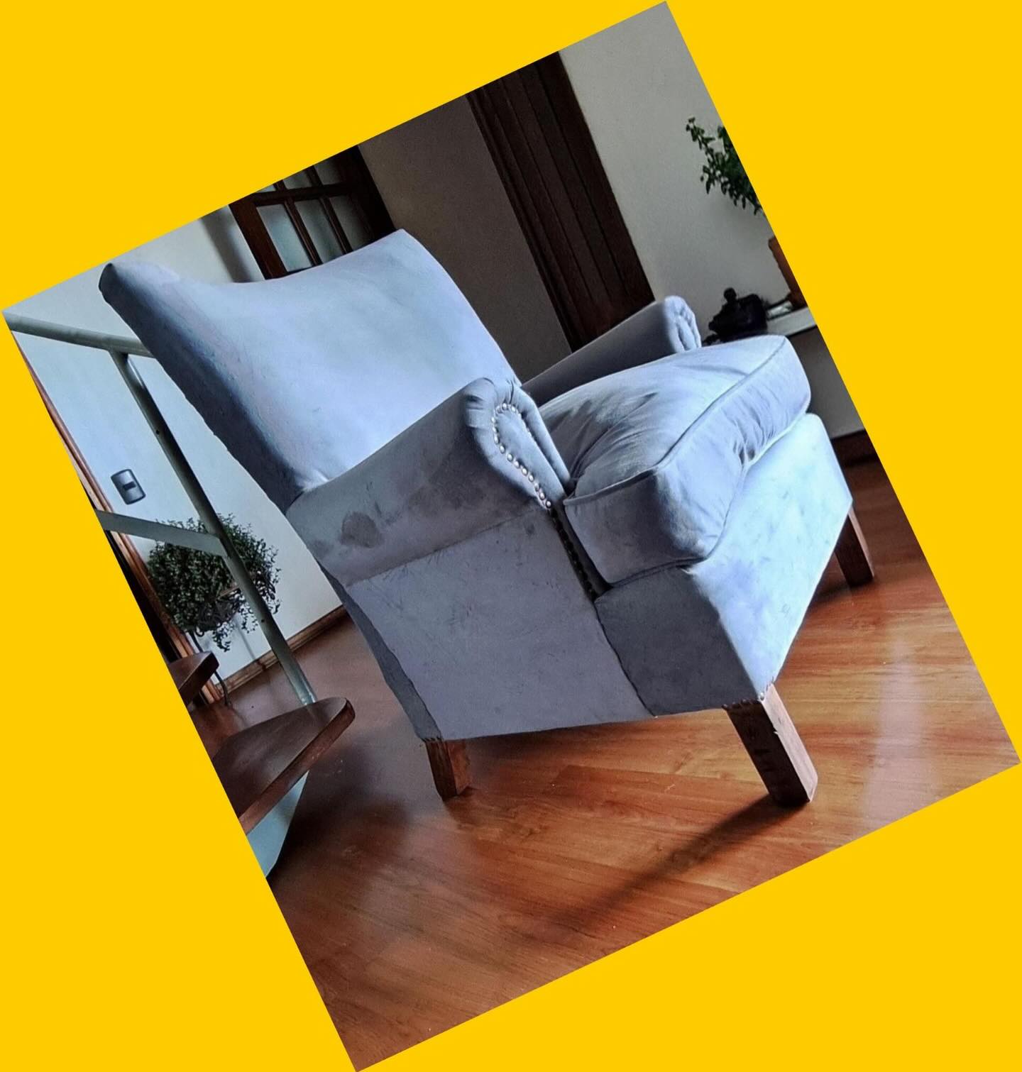 Sitial de felpa gris