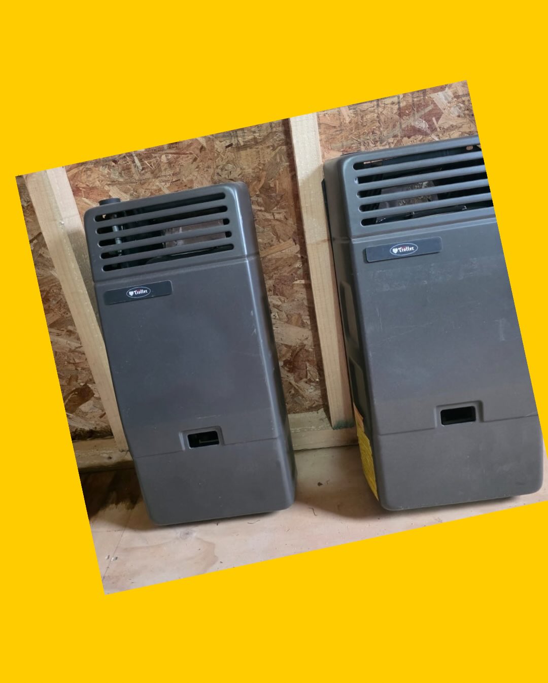 2 Calefactores de pared a gas Trotter