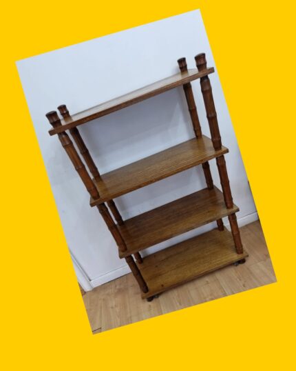 2 Repisas de madera enchapada de encino