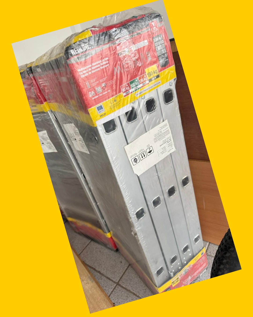 3 Escaleras multipropósito de aluminio REDLINE