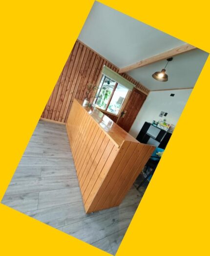 Barra de servicio de madera