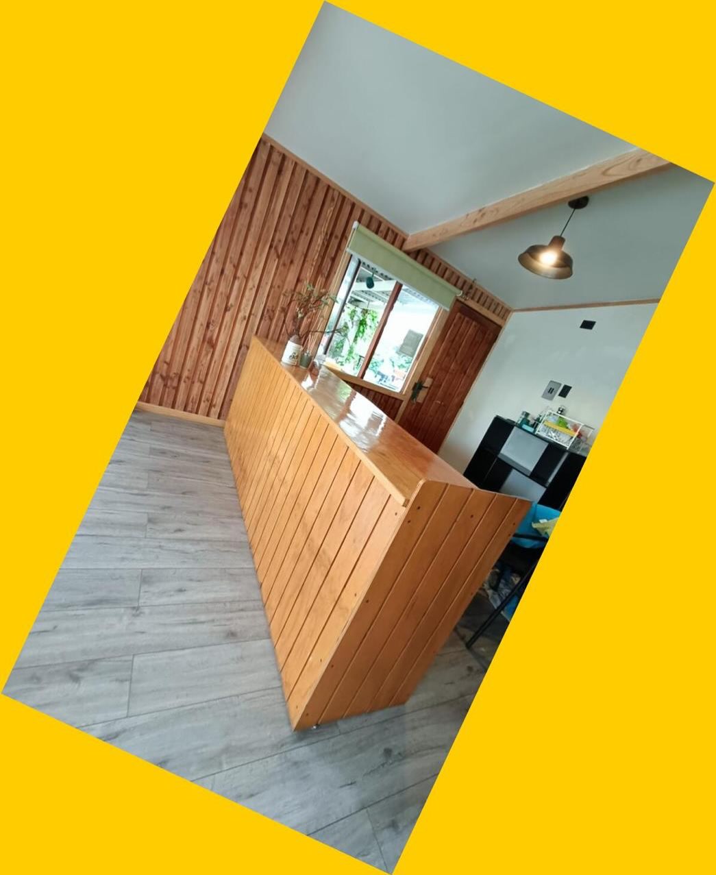 Barra de servicio de madera