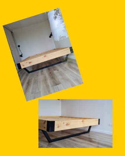 Base de cama de madera 2P