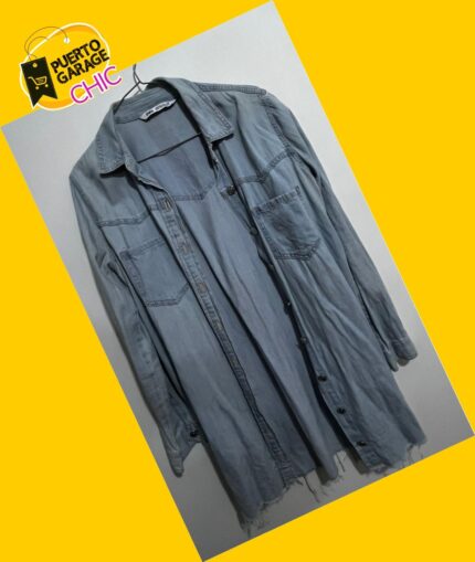 Blusa larga de jeans Zara