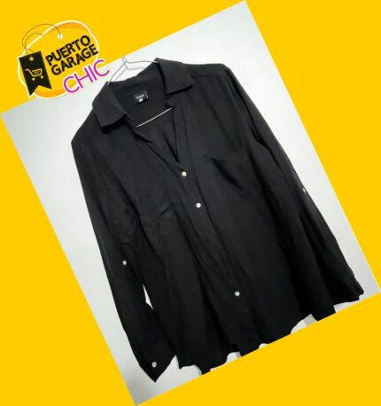 Blusa lino negro