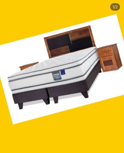 Cama europea King con respaldo Flex