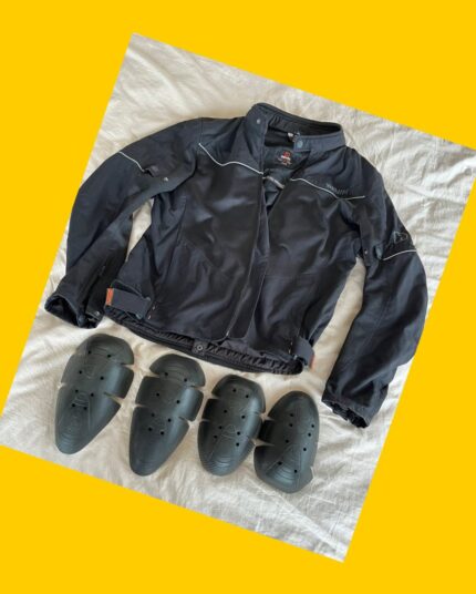 Chaqueta de moto Hevik Merak negra talla XL