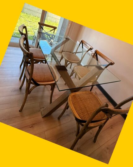 Comedor Pamela + 6 Sillas Sarah Miller