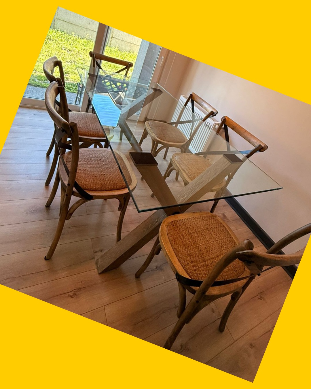 Comedor Pamela + 6 Sillas Sarah Miller