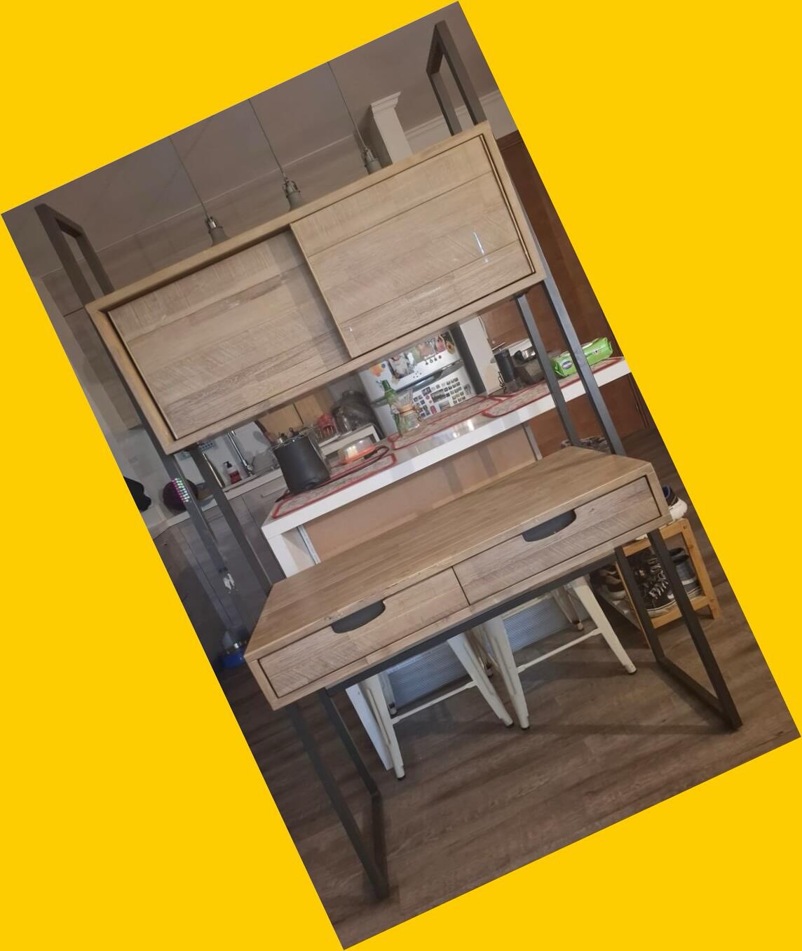 Escritorio de madera de acacia Rosen