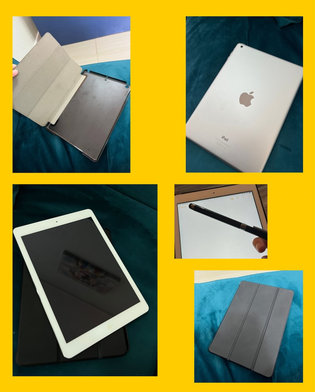 iPad Air 2 + funda + lápiz táctil