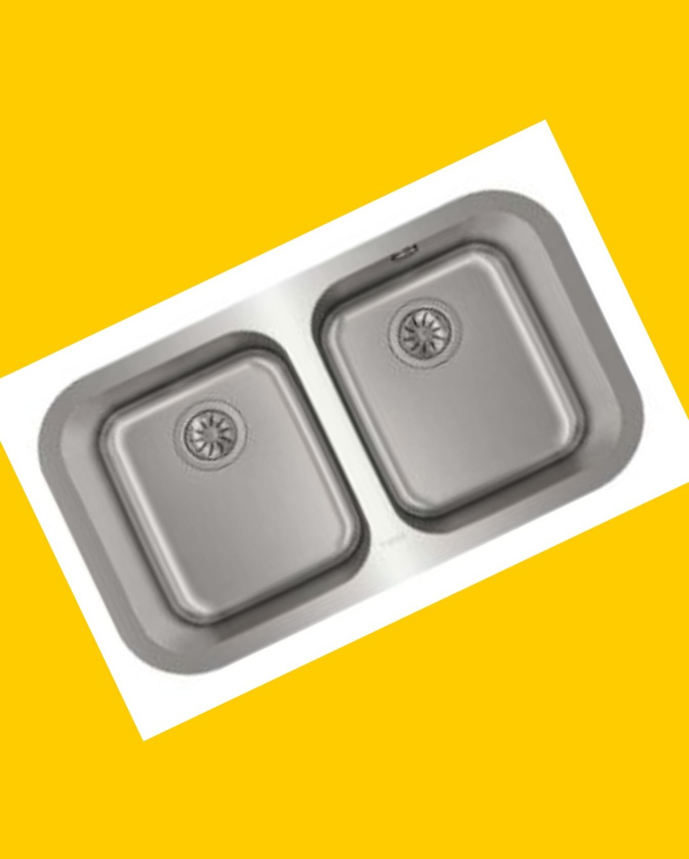 Lavaplatos bajo encimera acero inox. Doble Teka