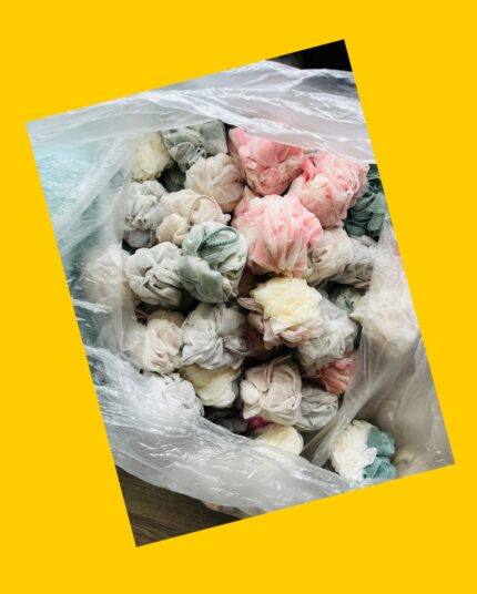 Lote de 84 esponjas de malla