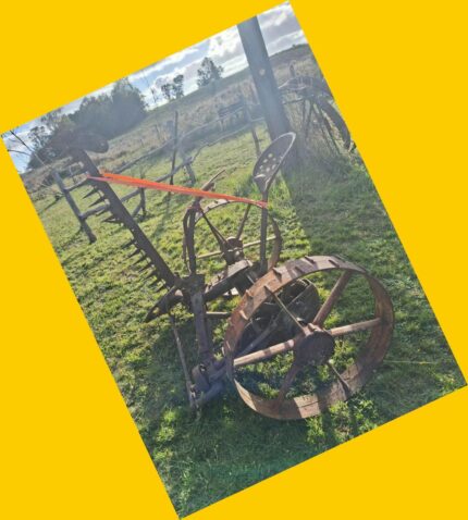 Máquina segadora a bueyes