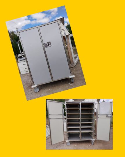 Mueble/carro de acero inoxidable para quesos