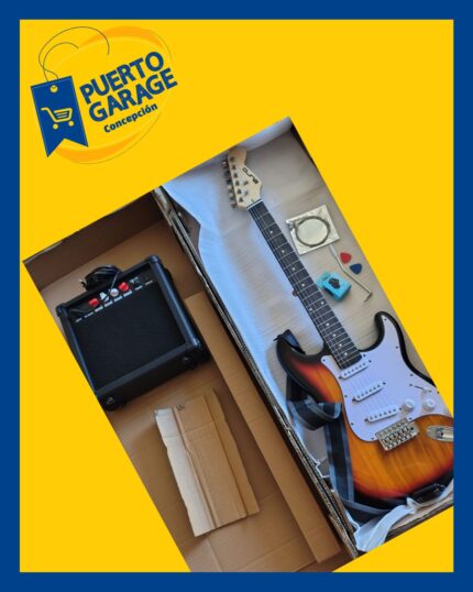 Pack guitarra eléctrica + amplificador + accesorios Euro