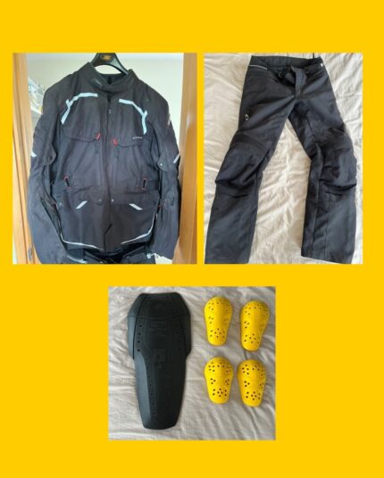 Traje de Moto 4 estaciones (chaqueta con protecciones y Pantalón) Clover, Touring talla XL