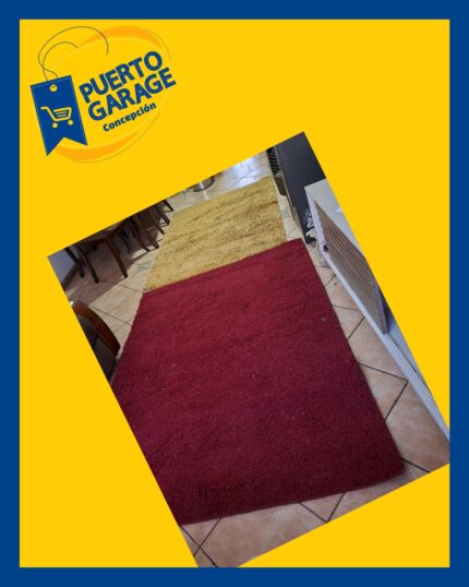 2 alfombras (roja y amarilla)