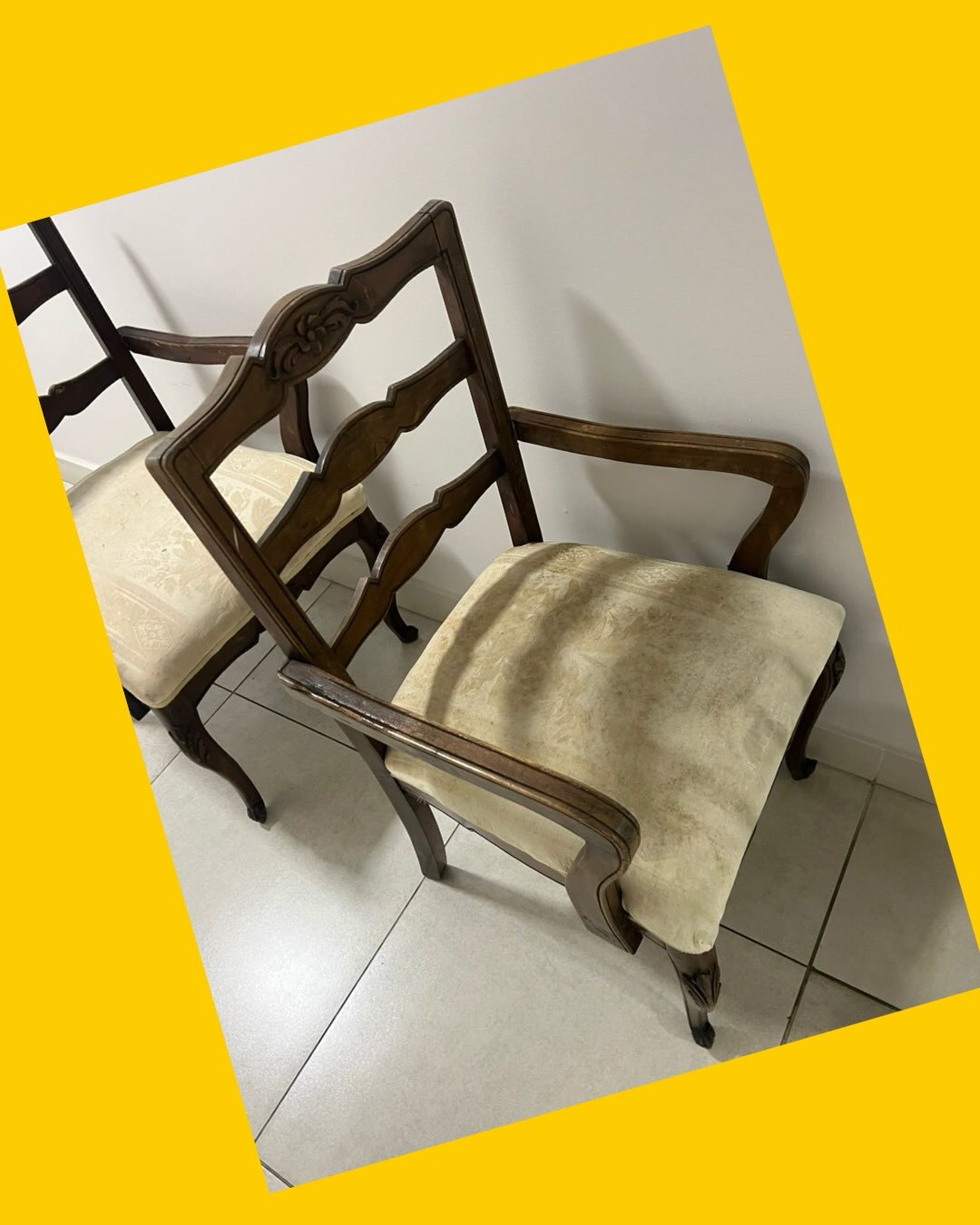 2 Sitiales antiguos de nogal