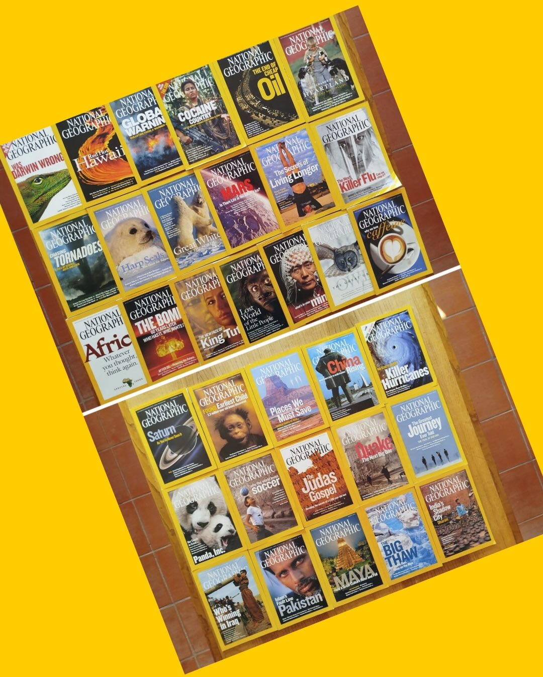 34 revistas National Geographic + 12 mapas