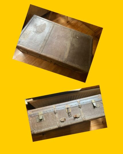 Baúl antiguo (de viaje, estilo europeo, siglo XX)