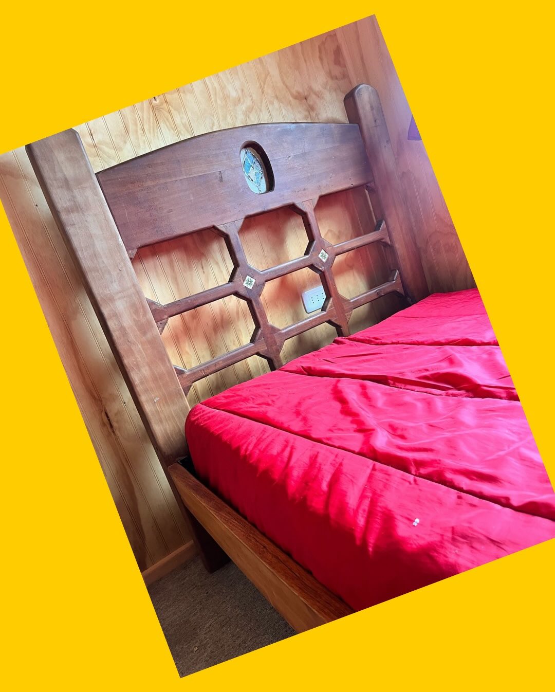 Cama de roble 1,5 plaza