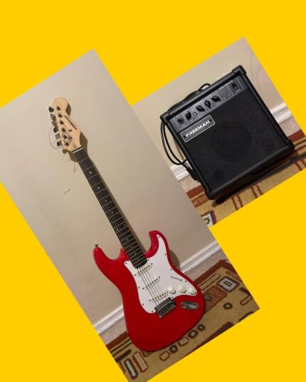 Guitarra eléctrica y amplificador Freeman