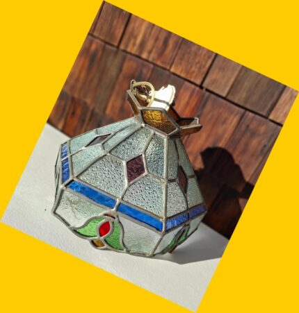 Lámpara vitral colgante estilo Tiffany